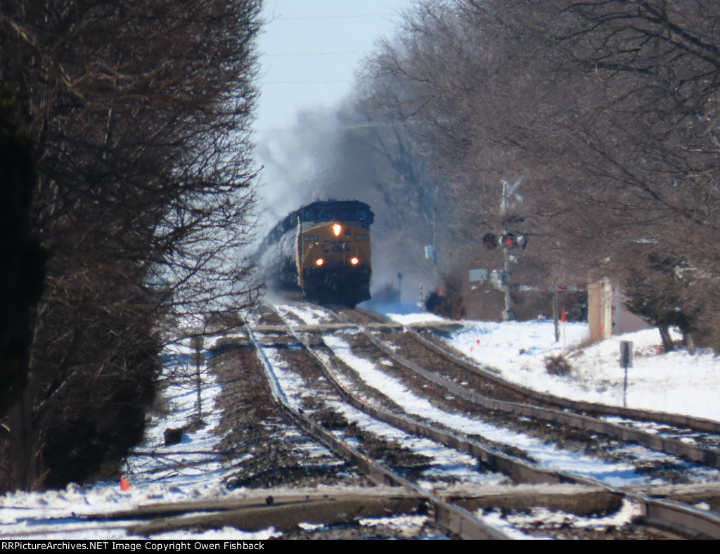 CSX 155 Coming Down the Hill